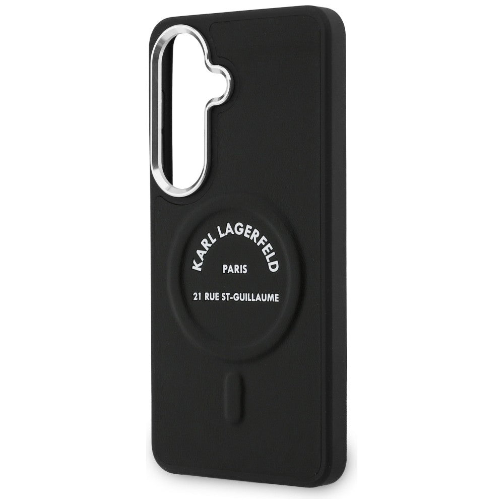 MagSafe hoes voor Samsung Galaxy S26 S942, Karl Lagerfeld, Karl RSG Logo, Zwart