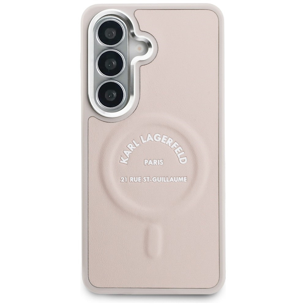 MagSafe-hoes voor Samsung Galaxy S26 S942, Karl Lagerfeld, Karl RSG-logo, Roze