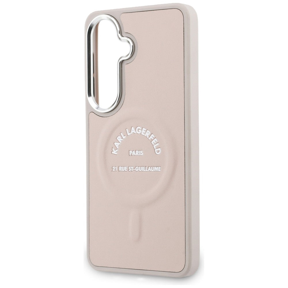 MagSafe-hoes voor Samsung Galaxy S26 S942, Karl Lagerfeld, Karl RSG-logo, Roze