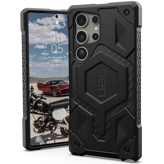 MagSafe-hoesje voor Samsung Galaxy S26 S942, Urban Armor Gear, Monarch Pro Carbon, zwart