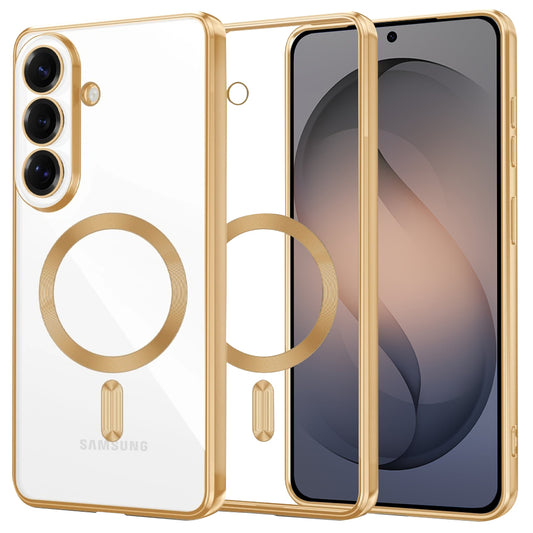 MagSafe Case for Samsung Galaxy S26, Techsuit, Luxury Crystal, Gold