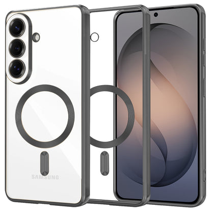 MagSafe hoesje voor Samsung Galaxy S26, Techsuit, Luxury Crystal, Zwart