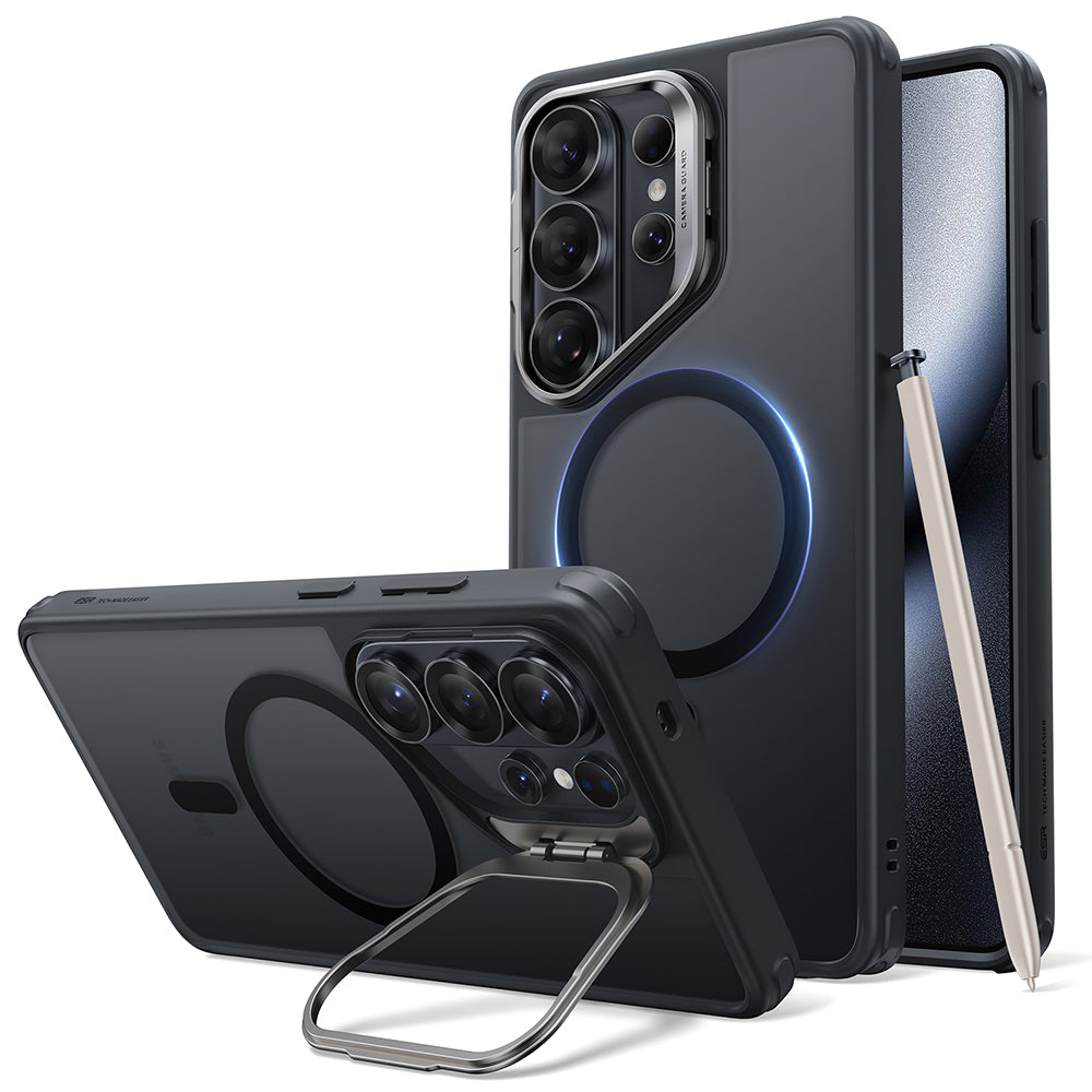 MagSafe hoes voor Samsung Galaxy S26 Ultra, ESR, Classic Hybrid Kickstand, Satijnzwart
