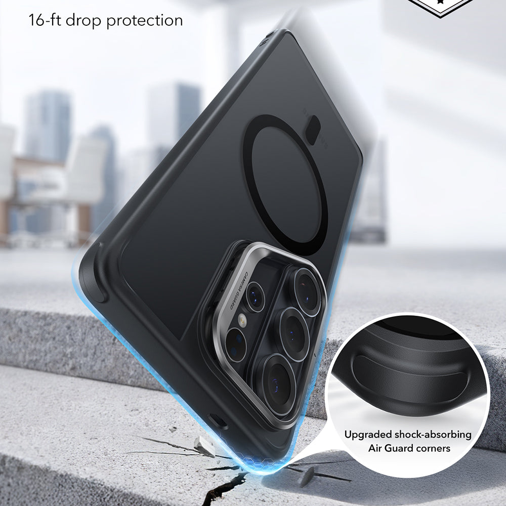 MagSafe hoes voor Samsung Galaxy S26 Ultra, ESR, Classic Hybrid Kickstand, Satijnzwart