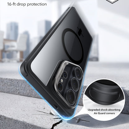 MagSafe hoesje voor Samsung Galaxy S26 Ultra, ESR, Classic Hybrid Kickstand, Transparant Zwart