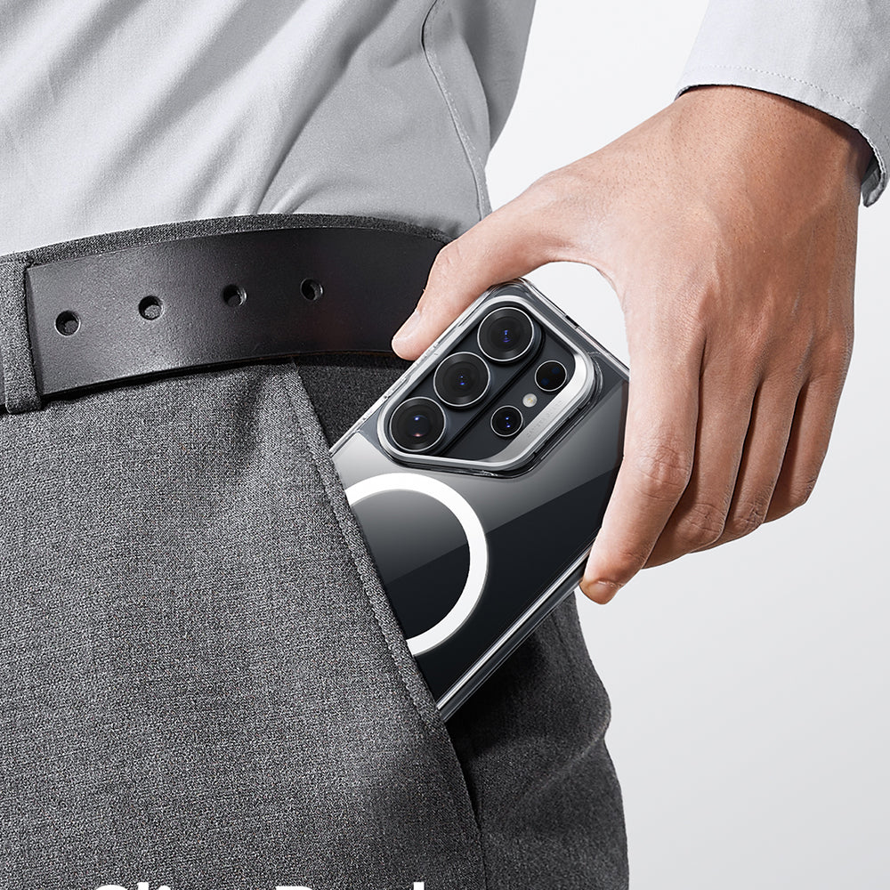 MagSafe hoesje voor Samsung Galaxy S26 Ultra, ESR, Classic Hybrid Kickstand, Transparant