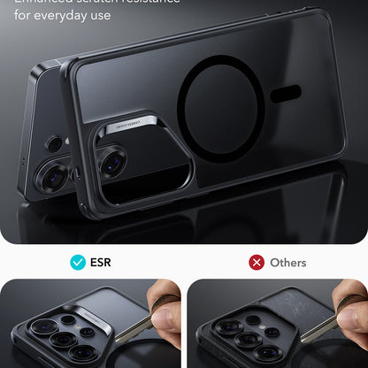 MagSafe hoesje voor Samsung Galaxy S26 Ultra, ESR, Classic Hybrid, Satijnzwart