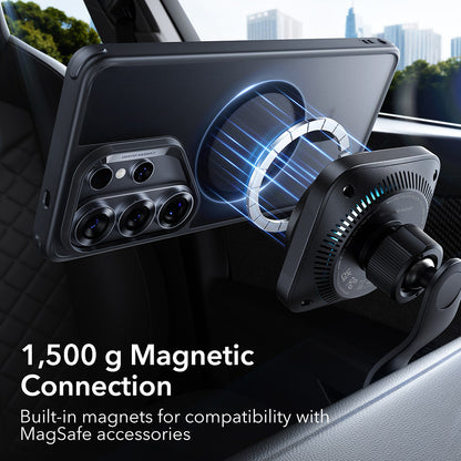 MagSafe hoesje voor Samsung Galaxy S26 Ultra, ESR, Classic Hybrid, Satijnzwart