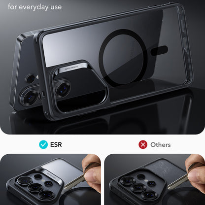 MagSafe hoesje voor Samsung Galaxy S26 Ultra, ESR, Classic Hybrid, Zwart Transparant