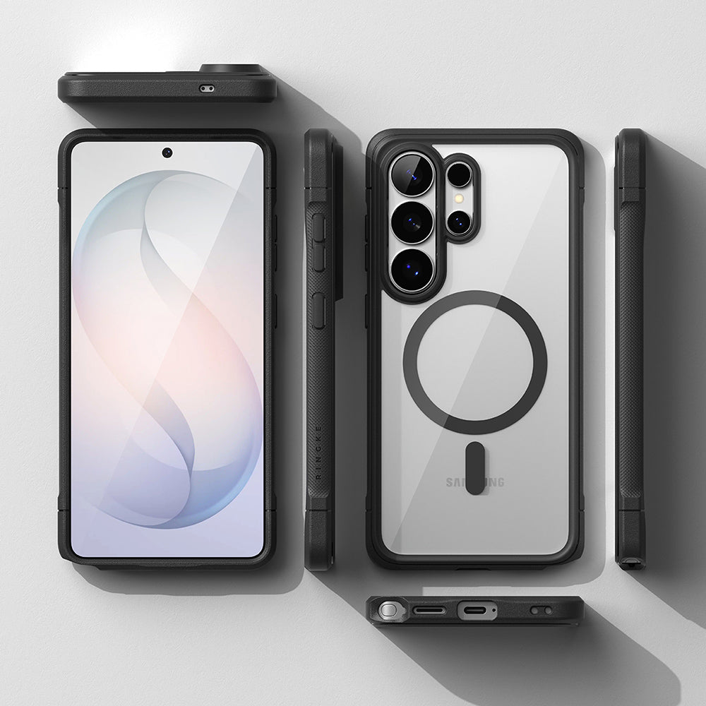 MagSafe hoes voor Samsung Galaxy S26 Ultra, Ringke, Fusion Bold, Zwart
