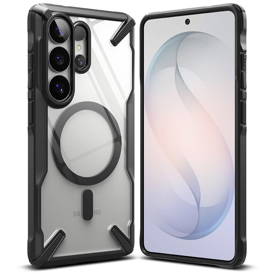 MagSafe hoesje voor Samsung Galaxy S26 Ultra, Ringke, Fusion X, Zwart