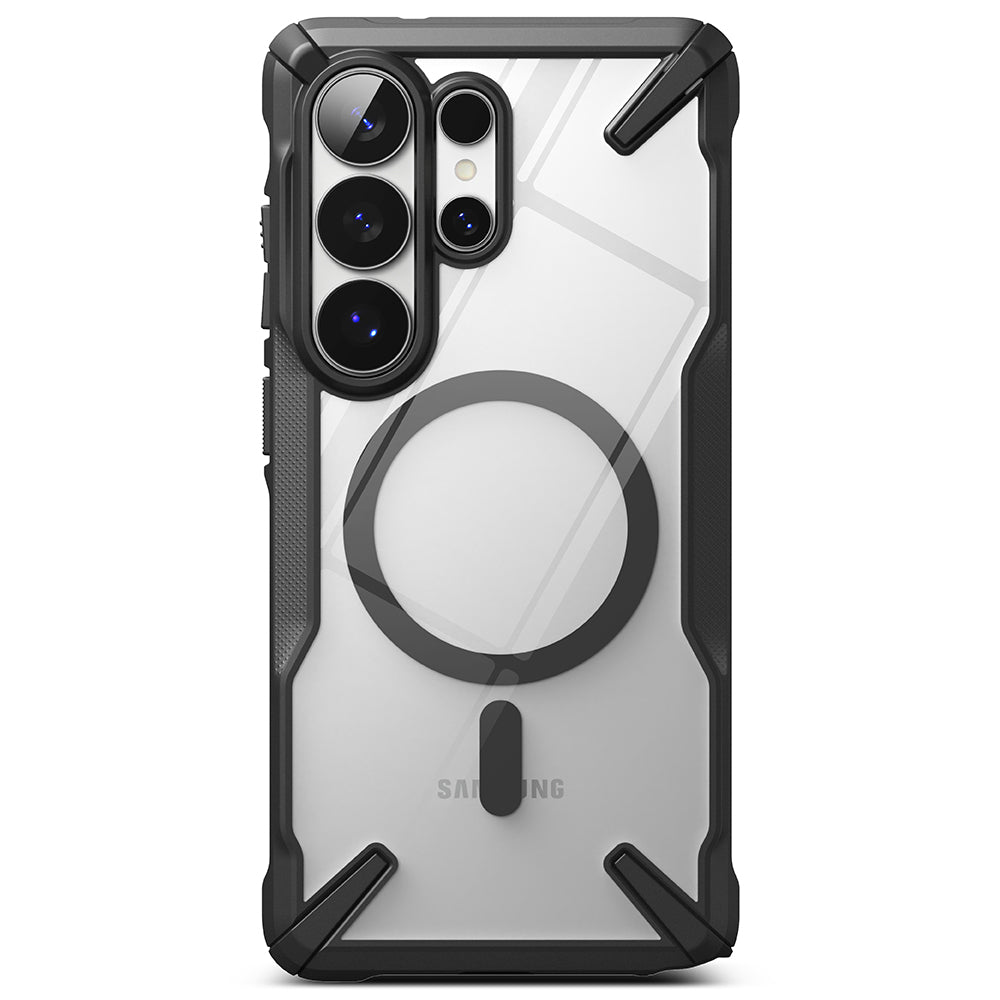 MagSafe hoesje voor Samsung Galaxy S26 Ultra, Ringke, Fusion X, Zwart