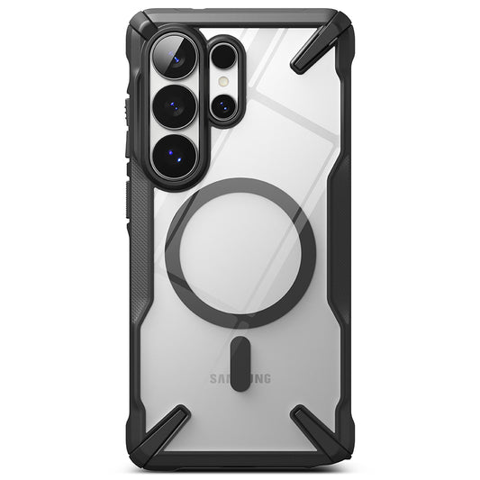 MagSafe hoesje voor Samsung Galaxy S26 Ultra, Ringke, Fusion X, Zwart
