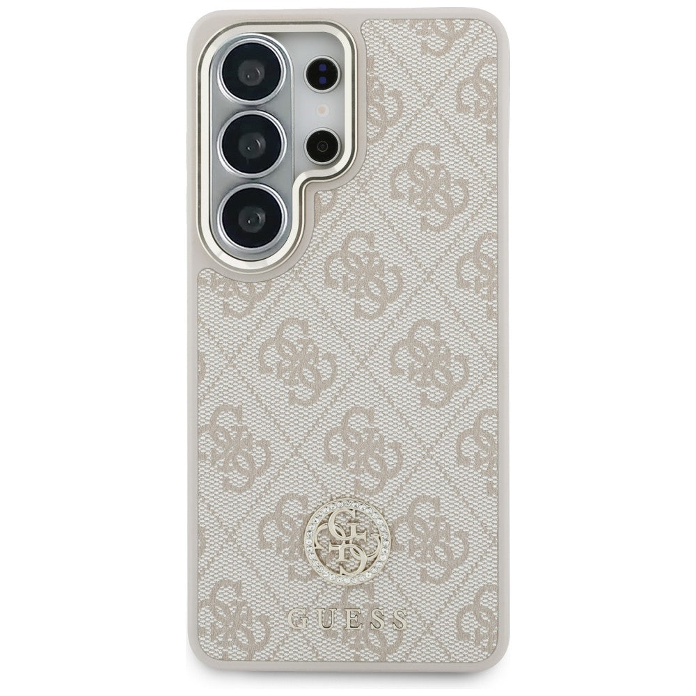 MagSafe hoesje voor Samsung Galaxy S26 Ultra S948, GUESS, 4G Big Rhinestone Triangle Strap, Roze