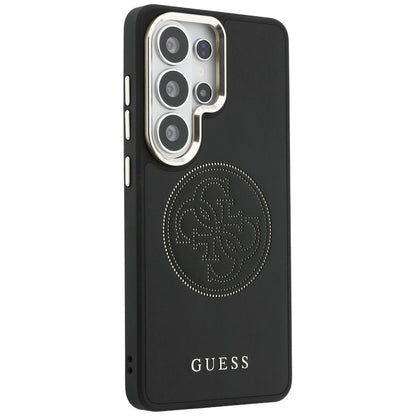MagSafe Case for Samsung Galaxy S26 Ultra S948, Guess, Perforated Logo, Black