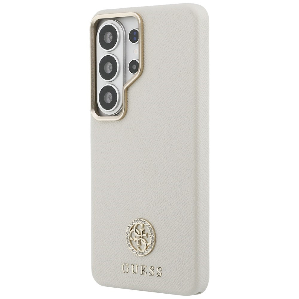 MagSafe hoesje voor Samsung Galaxy S26 Ultra S948, Guess, Rhinestone Round Logo, Beige