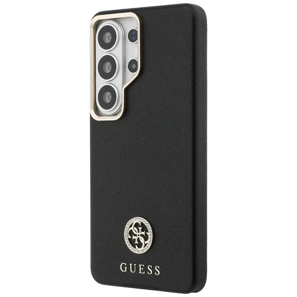 MagSafe hoes voor Samsung Galaxy S26 Ultra S948, Guess, Rhinestone Round Logo, Zwart