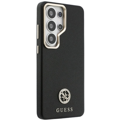 MagSafe hoes voor Samsung Galaxy S26 Ultra S948, Guess, Rhinestone Round Logo, Zwart