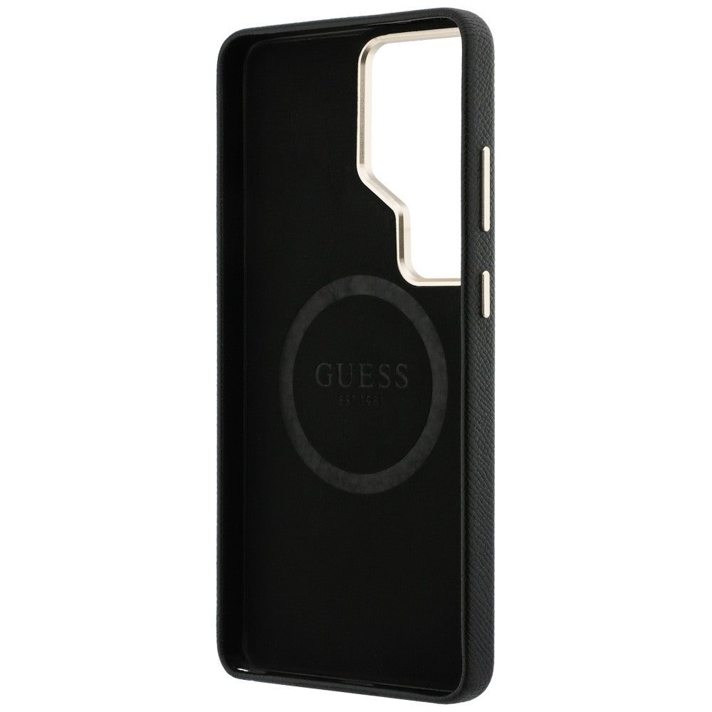 MagSafe hoes voor Samsung Galaxy S26 Ultra S948, Guess, Rhinestone Round Logo, Zwart