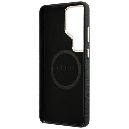 MagSafe hoes voor Samsung Galaxy S26 Ultra S948, Guess, Rhinestone Round Logo, Zwart