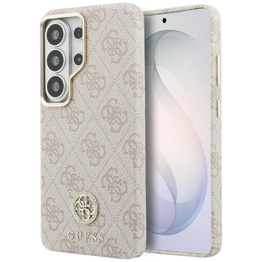 MagSafe hoesje voor Samsung Galaxy S26 Ultra S948, Guess, Rhinestone Round Logo, Roze