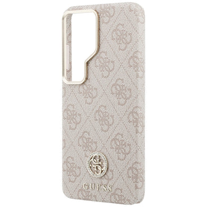 MagSafe hoesje voor Samsung Galaxy S26 Ultra S948, Guess, Rhinestone Round Logo, Roze