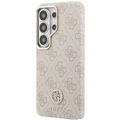 MagSafe hoesje voor Samsung Galaxy S26 Ultra S948, Guess, Rhinestone Round Logo, Roze
