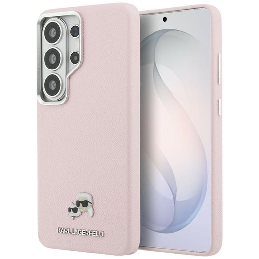 MagSafe hoesje voor Samsung Galaxy S26 Ultra S948, Karl Lagerfeld, Karl & Choupette Head's Pin, Roze