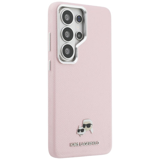 MagSafe hoesje voor Samsung Galaxy S26 Ultra S948, Karl Lagerfeld, Karl & Choupette Head's Pin, Roze