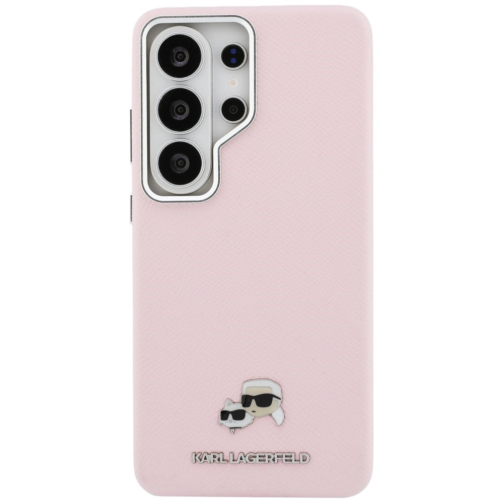 MagSafe Case for Samsung Galaxy S26 Ultra S948, Karl Lagerfeld, Karl & Choupette Head's Pin, Pink