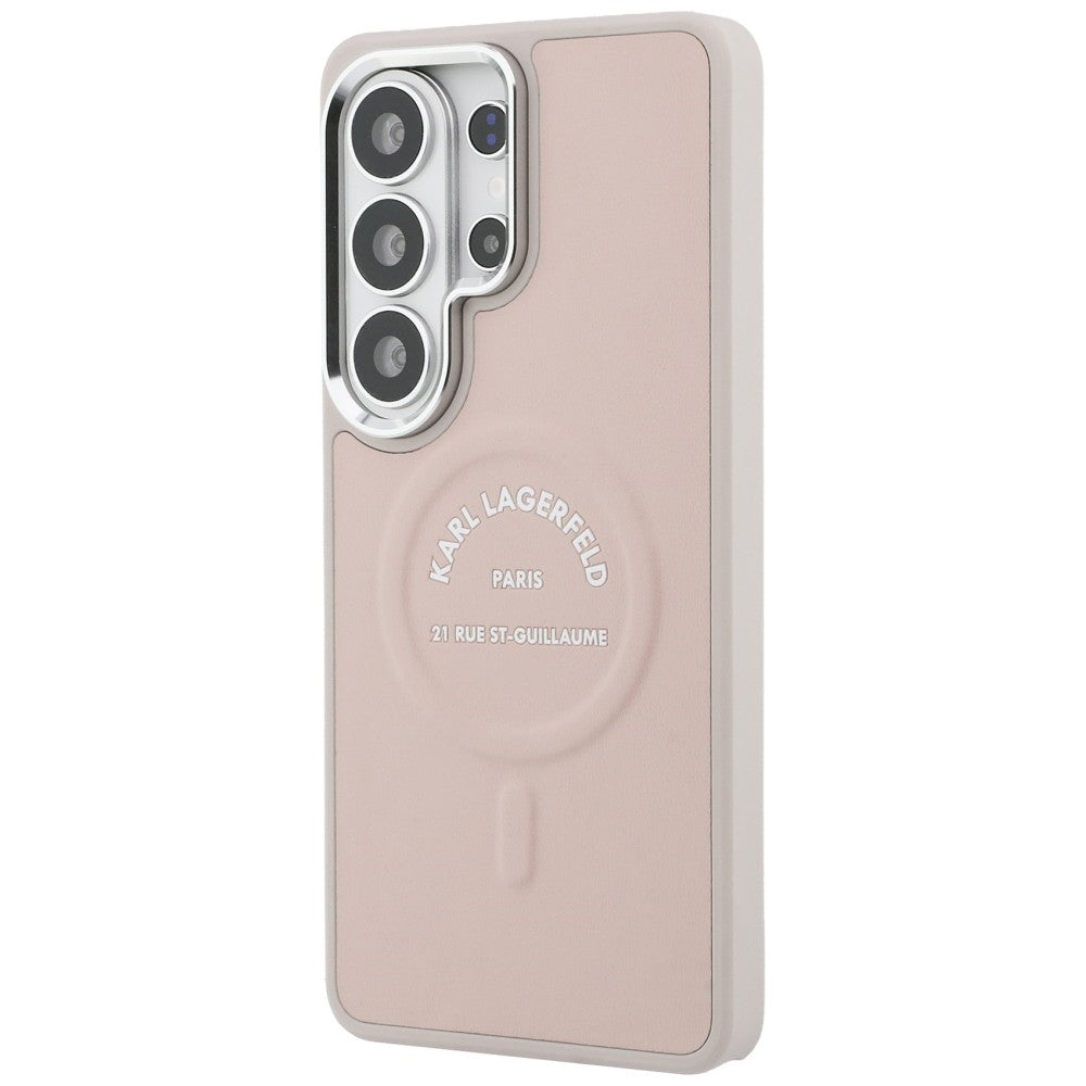 MagSafe hoesje voor Samsung Galaxy S26 Ultra S948, Karl Lagerfeld, Karl RSG Logo, Roze