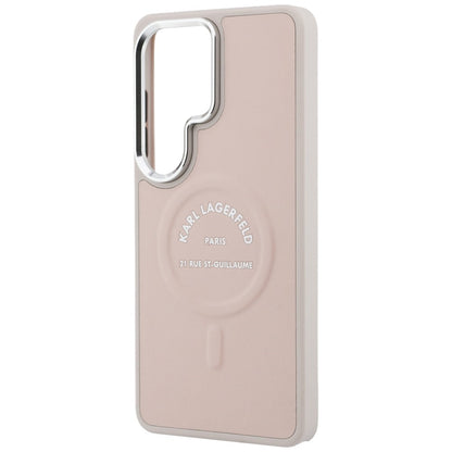 MagSafe hoesje voor Samsung Galaxy S26 Ultra S948, Karl Lagerfeld, Karl RSG Logo, Roze
