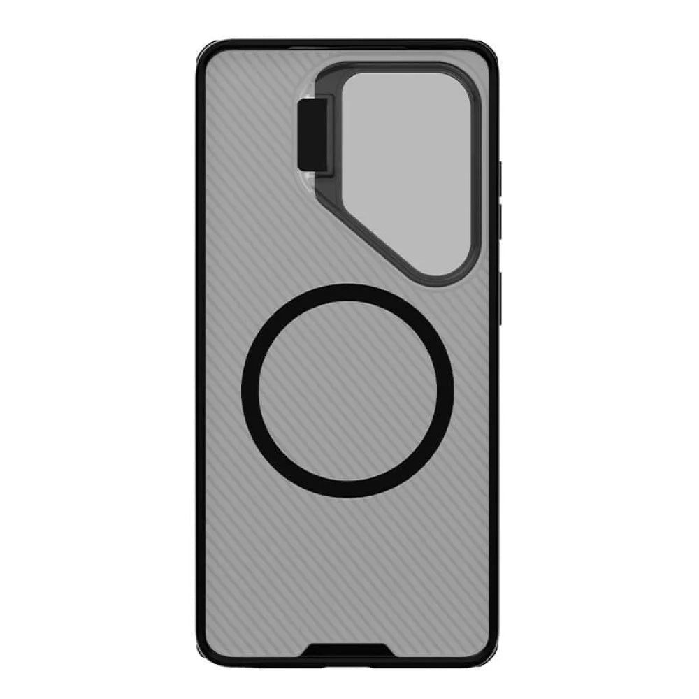 MagSafe-hoesje voor Samsung Galaxy S26 Ultra S948, Nillkin, CamShield Prop, Zwart Transparant