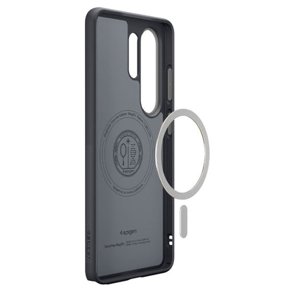MagSafe hoesje voor Samsung Galaxy S26 Ultra S948, Spigen, Caseology Nano Pop, Zwart