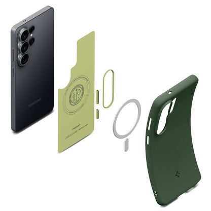 MagSafe hoesje voor Samsung Galaxy S26 Ultra S948, Spigen, Caseology Nano Pop, Groen ACS11039