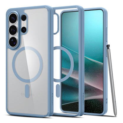 MagSafe hoesje voor Samsung Galaxy S26 Ultra S948, Spigen, Ultra Hybrid, Blauw ACS11207