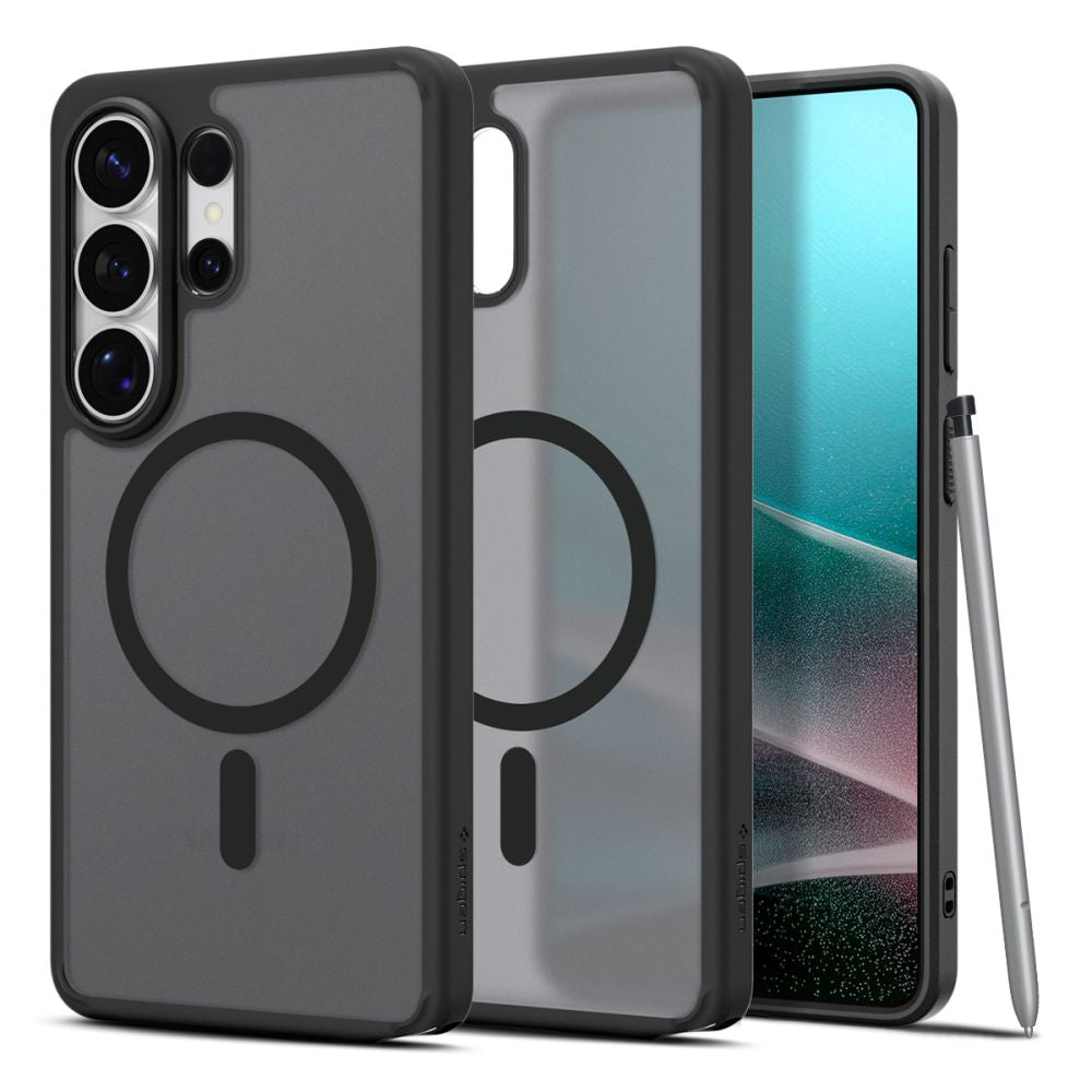 MagSafe hoesje voor Samsung Galaxy S26 Ultra S948, Spigen, Ultra Hybrid, Satijnzwart ACS10681