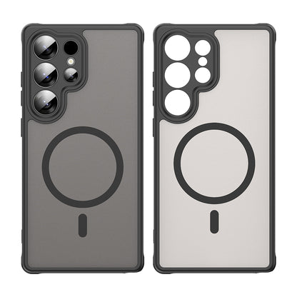 MagSafe-hoesje voor Samsung Galaxy S26 Ultra S948, Techsuit, HaloFrost II (Individuele camerauitsparingen), Zwart