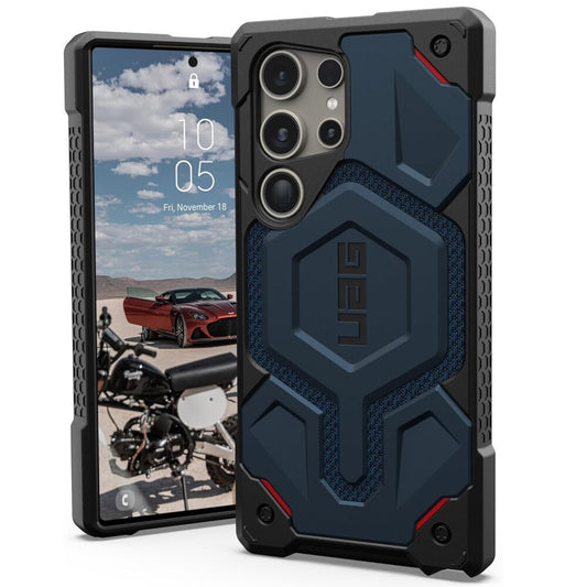 MagSafe-hoesje voor Samsung Galaxy S26 Ultra S948, Urban Armor Gear, Monarch Pro Kevlar, marineblauw