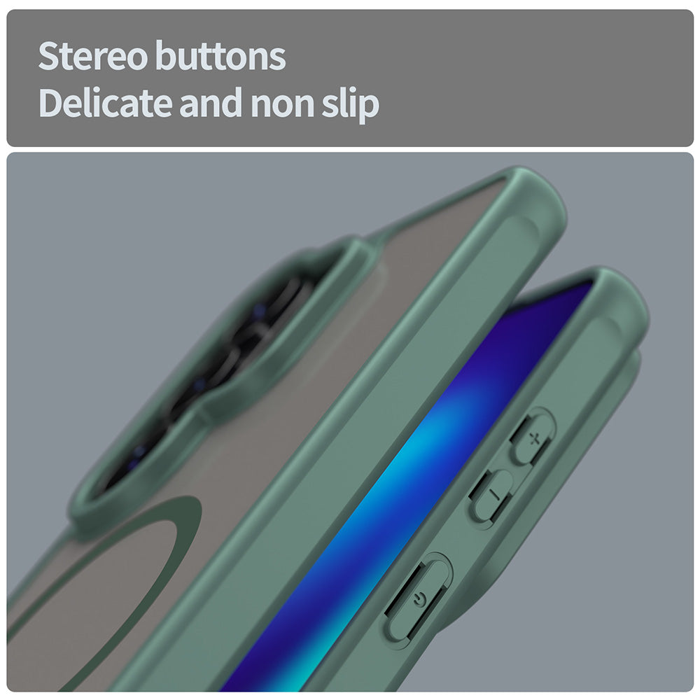 MagSafe hoesje voor Samsung Galaxy S26 Ultra, Techsuit, HaloFrost II, Groen