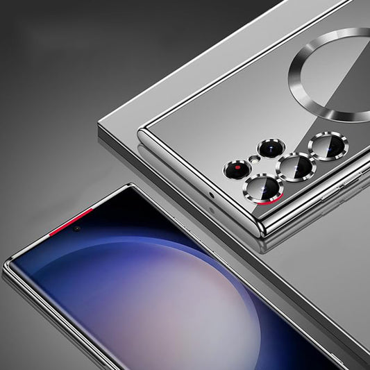 MagSafe hoesje voor Samsung Galaxy S26 Ultra, Techsuit, Luxury Crystal, Goud