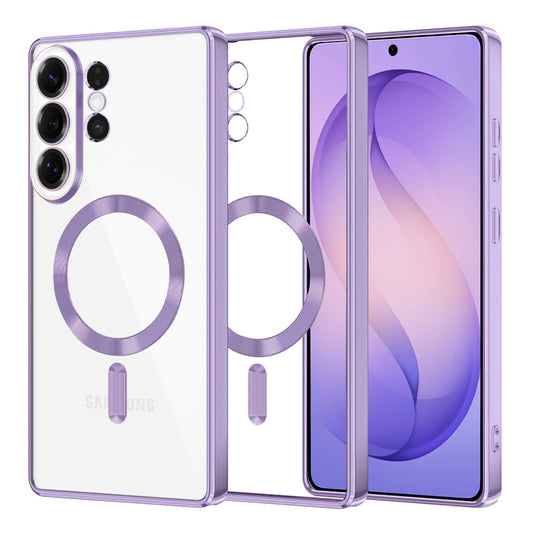 MagSafe hoesje voor Samsung Galaxy S26 Ultra, Techsuit, Luxury Crystal, Lichtpaars