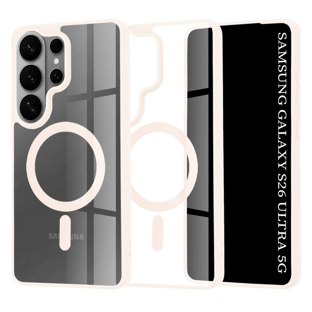 MagSafe hoesje voor Samsung Galaxy S26 Ultra, Techsuit, Pro, Roze