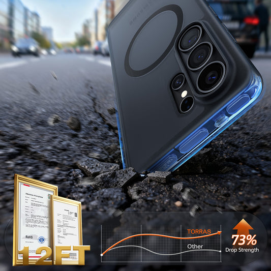 MagSafe hoes voor Samsung Galaxy S26 Ultra, Torras, Guardian, Zwart