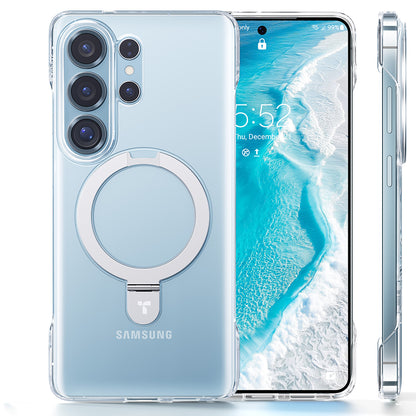 MagSafe hoesje voor Samsung Galaxy S26 Ultra, Torras, Ostand Slim, Transparant