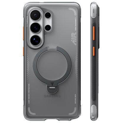 MagSafe hoesje voor Samsung Galaxy S26 Ultra S948, Torras, Ostand Spin Air, Gri