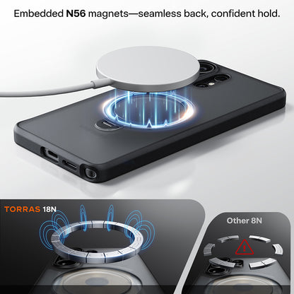 MagSafe hoesje voor Samsung Galaxy S26 Ultra, Torras, Ostand Spin, Mov