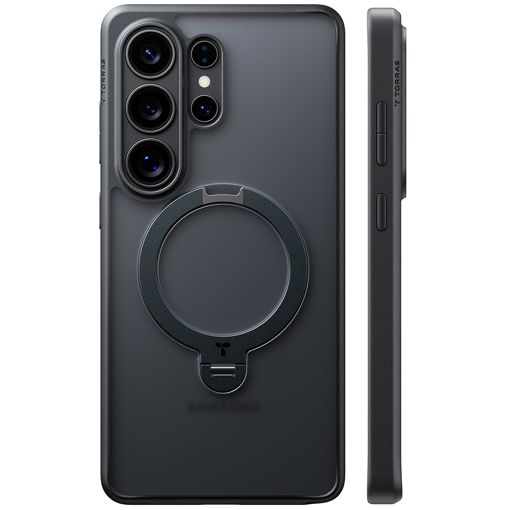 MagSafe hoes voor Samsung Galaxy S26 Ultra, Torras, Ostand Spin, Zwart