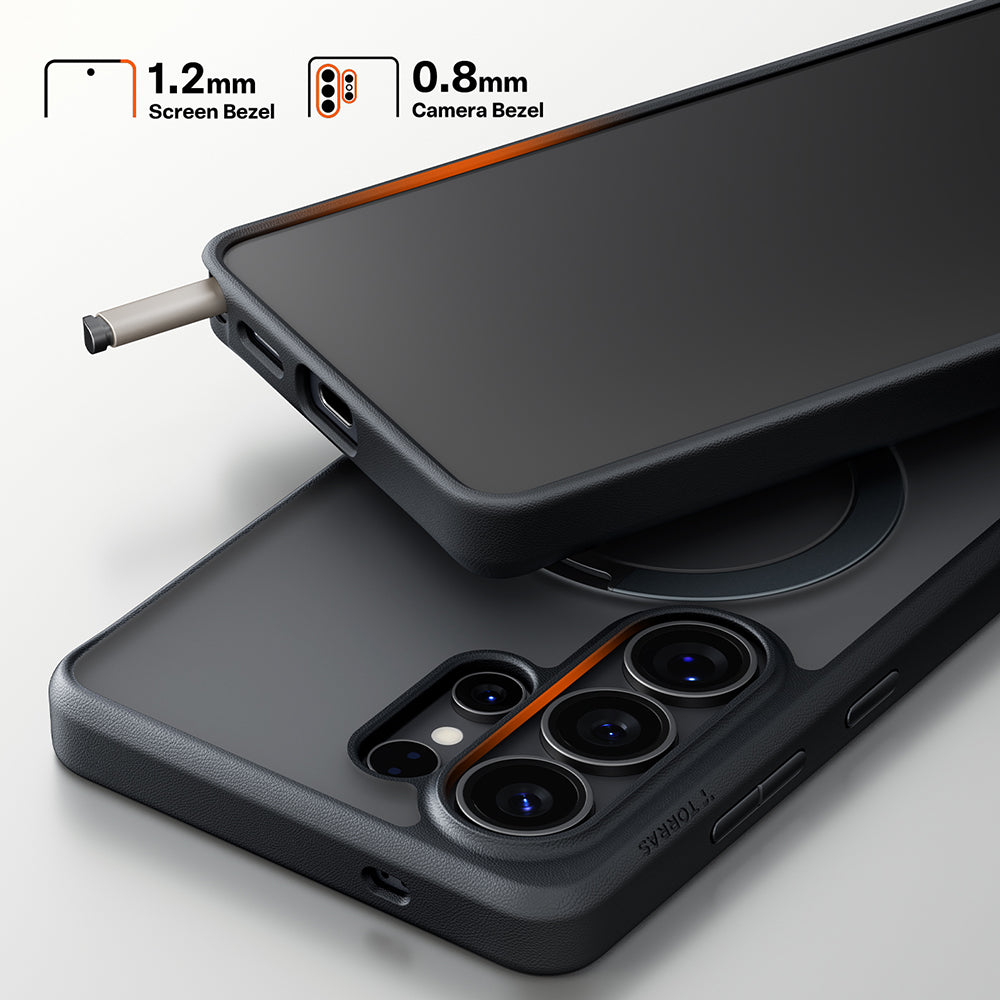 MagSafe hoes voor Samsung Galaxy S26 Ultra, Torras, Ostand Spin, Zwart