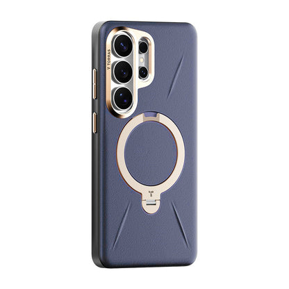 MagSafe hoesje voor Samsung Galaxy S26 Ultra, Torras, QPRO Leather, Paars